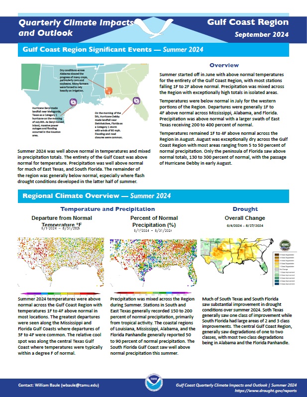 Example image of the Climate Impacts and Outlook report