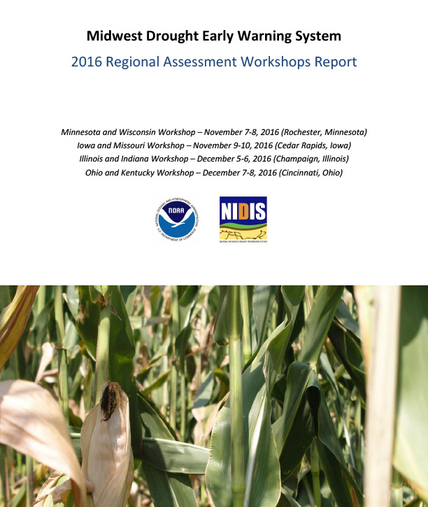 2016 Regional Assessment Workshops Report - Midwest Drought Early Warning System