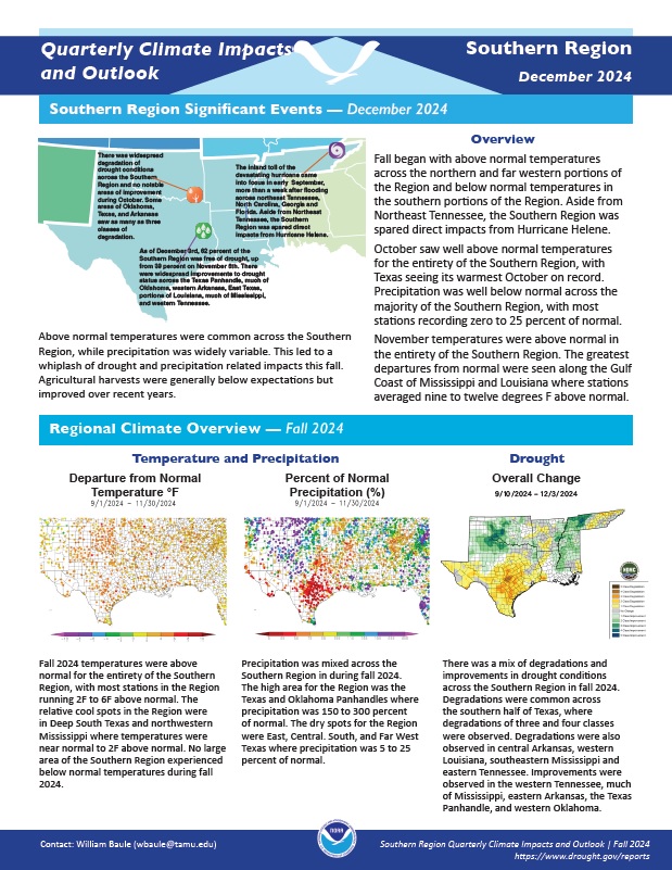 Example image of the Climate Impacts and Outlook report