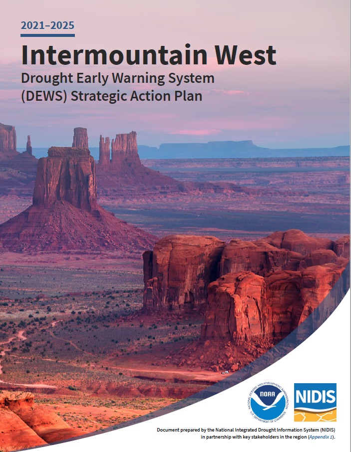 Cover page of the Intermountain West DEWS 2021-2025 strategic action plan