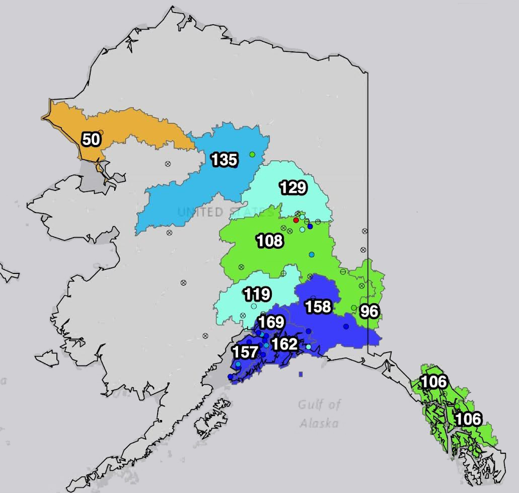 Snow Drought Current Conditions And Impacts In The West January 10   NRCS SNOTEL SWE AK 1 7 24 