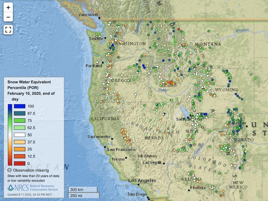 NRCS SNOTEL and Snow Course Data | Drought.gov