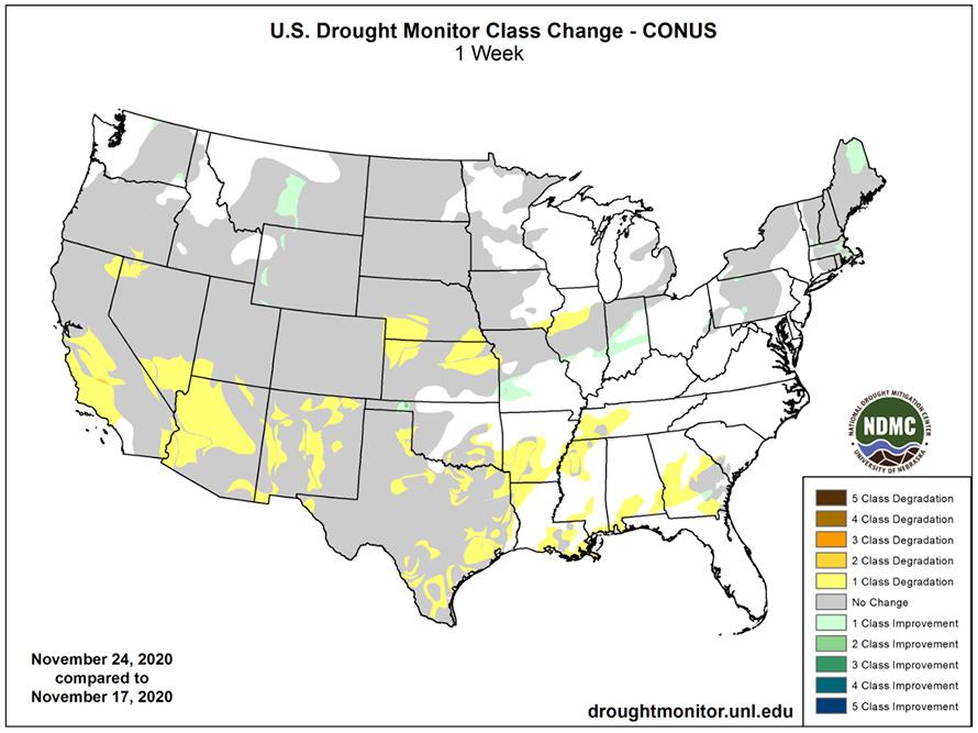 U.S. Drought Monitor Change Map | Drought.gov