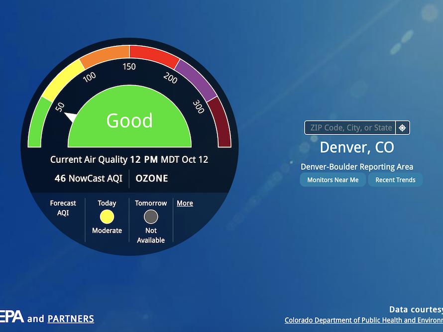 AirNow: Air Quality Index Monitoring And Forecasts | Drought.gov