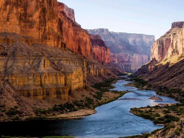 Colorado River running through the Grand Canyon