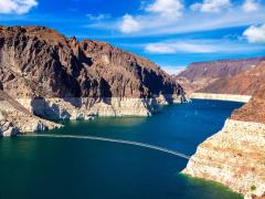 The Colorado River, showing low water levels at Lake Mead. Photo credit: Sergii Figurnyi, Shutterstock.