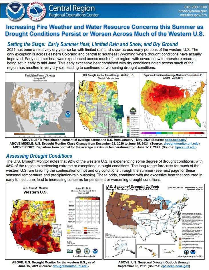 Preview of the 2021 Western U.S. Summer Hazards Outlook