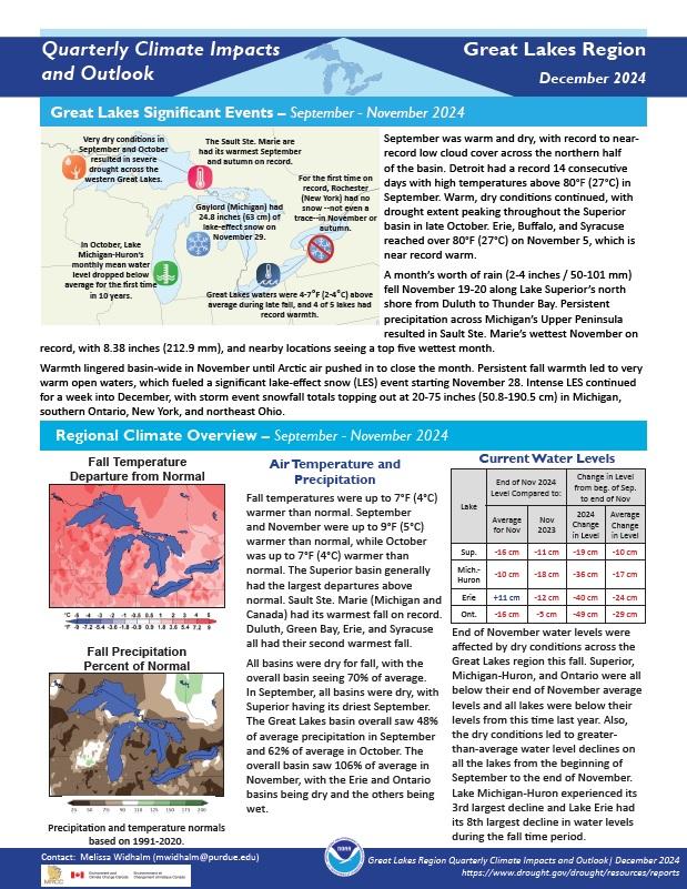 Example image of the Climate Impacts and Outlook report