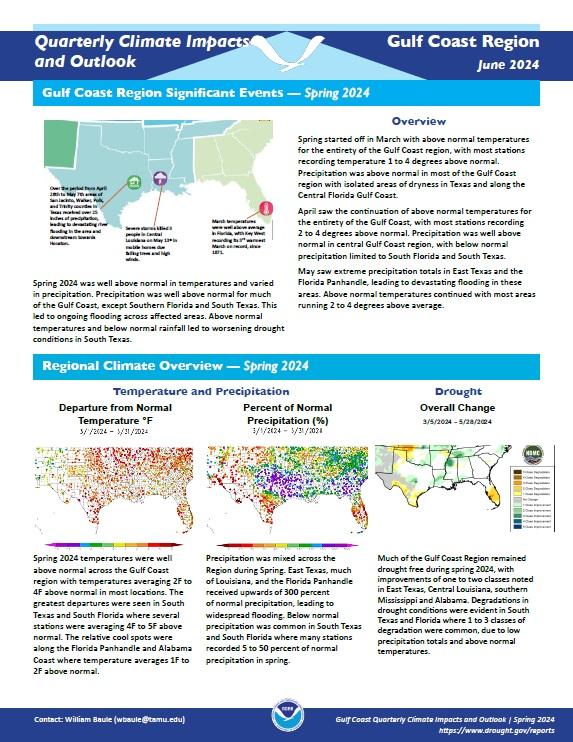 Example image of the Climate Impacts and Outlook report.