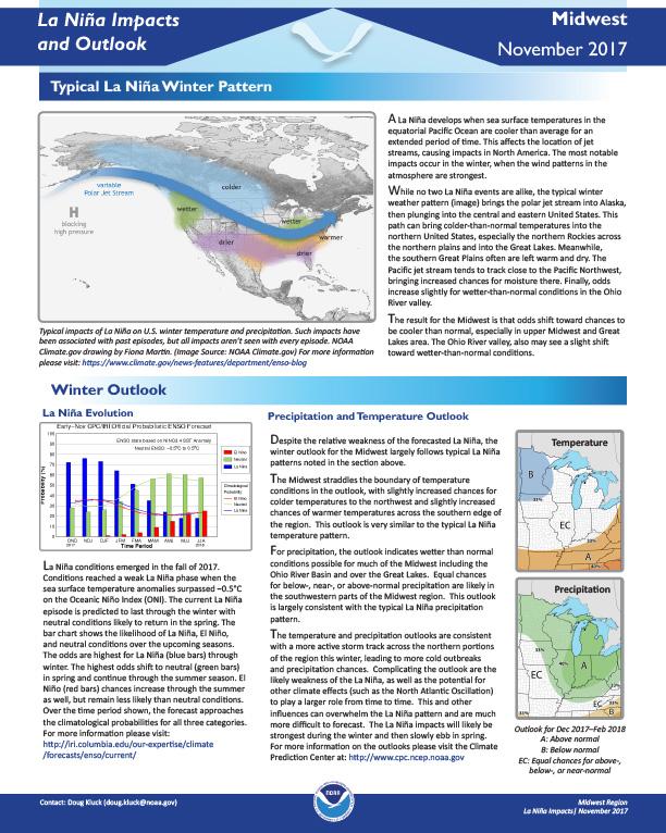 Example image of the Climate Impacts and Outlooks report