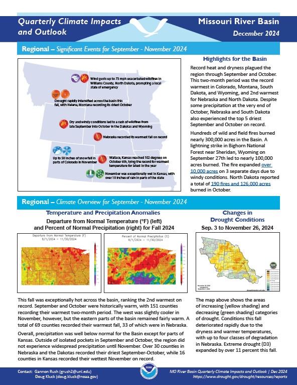 Example image of the Climate Impacts and Outlook report