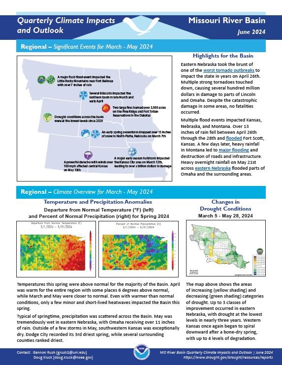 Example image of the Climate Impacts and Outlook report