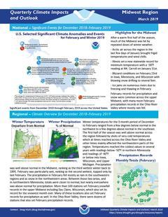 First page of the Impacts and Outlooks report