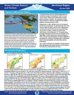 La Niña Impacts and Outlook for the Northeast Region
