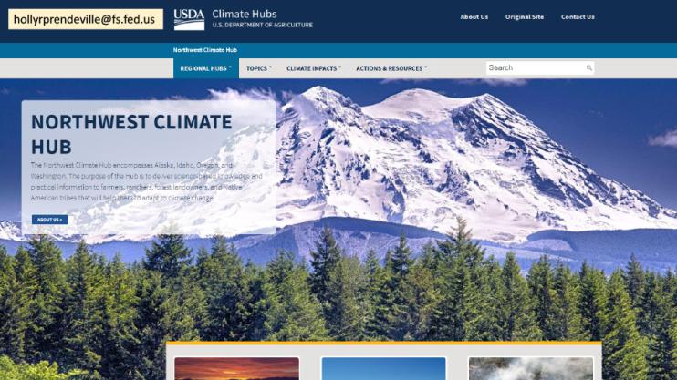 USDA Climate Hub Update