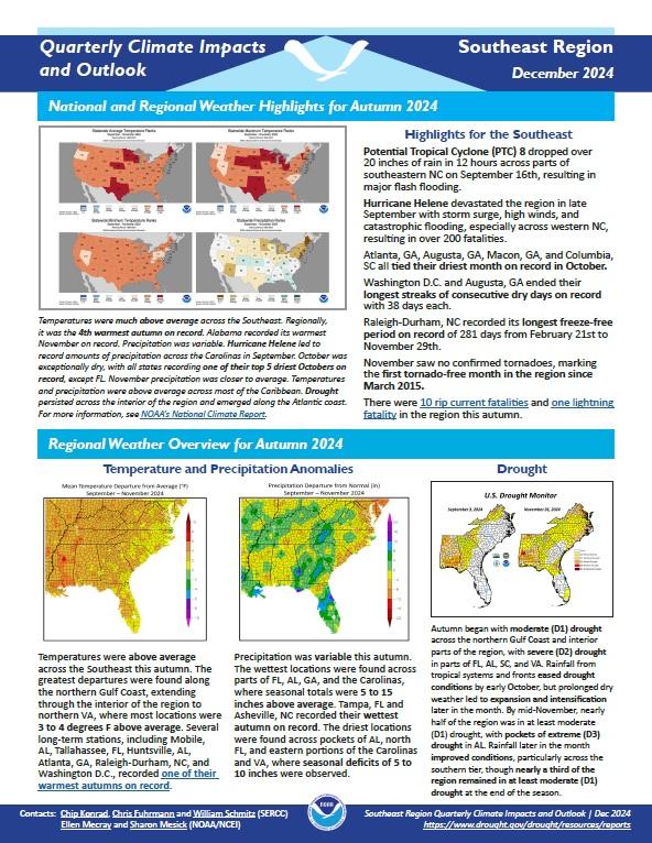 Example image of the Climate Impacts and Outlook report