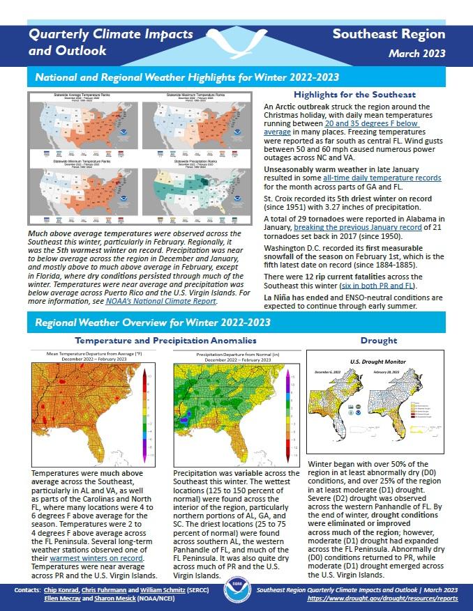 Winter 2022-2023 Climate Summary