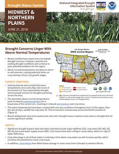 Drought Status Update: Midwest & Northern Plains - June 21, 2018
