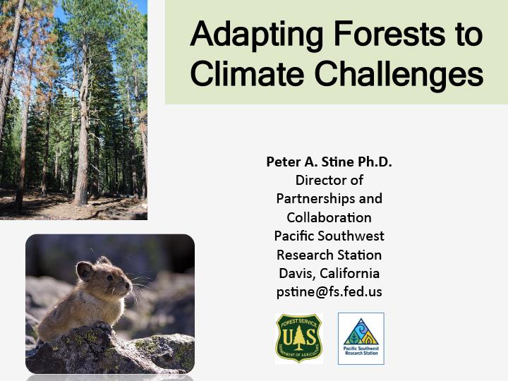 Adapting Forests To Climate Change | Drought.gov