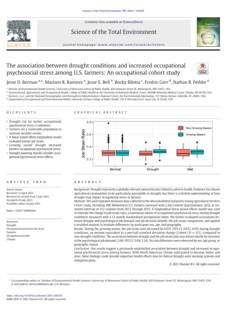 First page of the journal article PDF