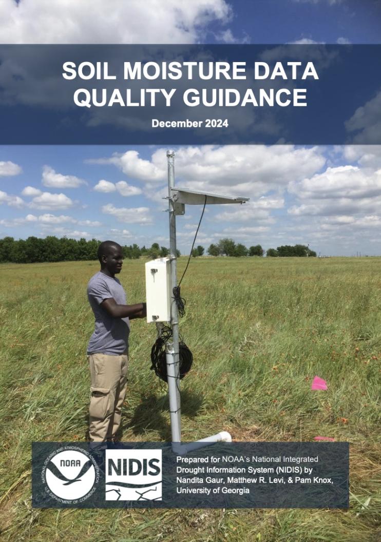 Cover of the Soil Moisture Data Quality Guidance document.