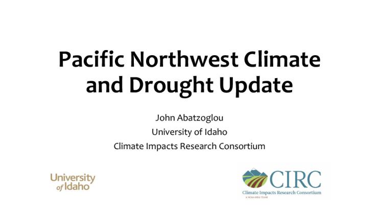 Pacific Northwest Climate And Drought Update | Drought.gov