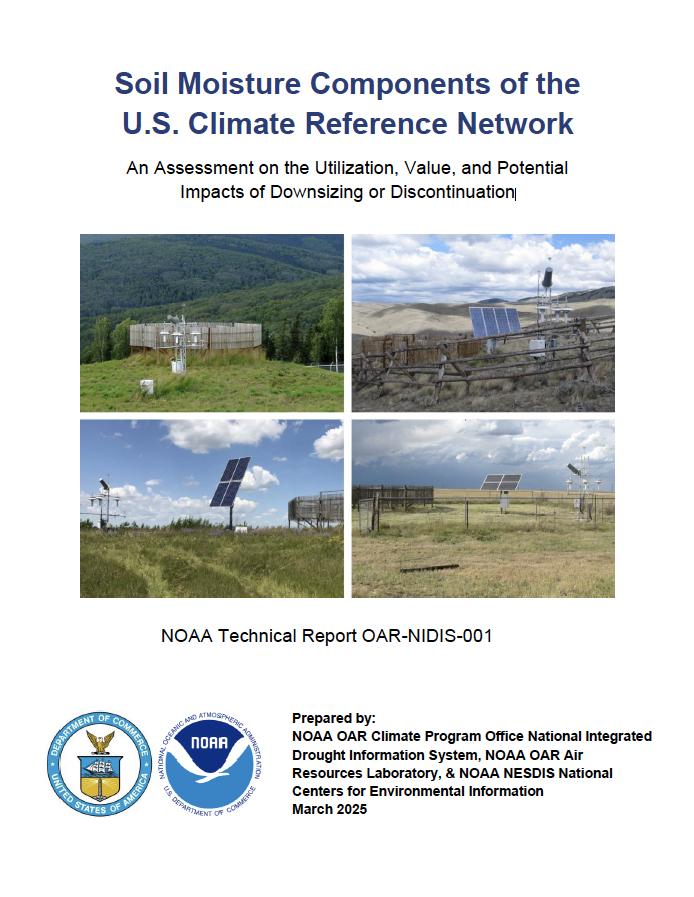 Cover page of the NOAA technical report, Soil Moisture Components of the U.S. Climate Reference Network.