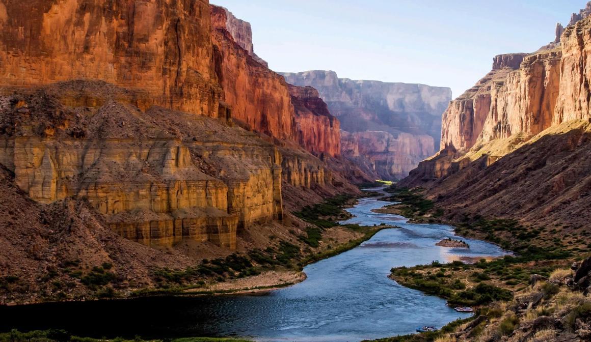 A river running through a mountainous landscape