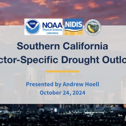 A slide from one of the Drought Early Warning Outlook virtual presentations.